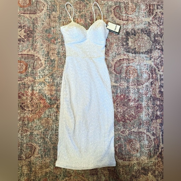 Chiara Boni Sequined Midi Dress - Picture 6 of 11